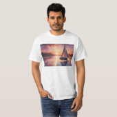 思い出の海をセーリング Tシャツ (正面フル)