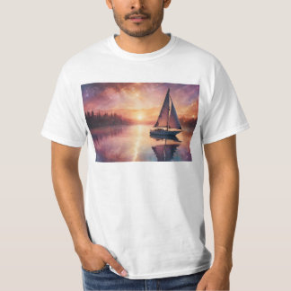 思い出の海をセーリング Tシャツ