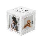 思い出の満載の年ファミリーフォトメモリーキープサケ フォトキューブ (正面アングル)