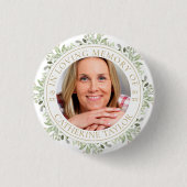 思い出の緑の写真を愛する葬儀 缶バッジ (正面)