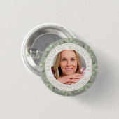 思い出の緑の写真を愛する葬儀 缶バッジ (正面&裏面)