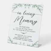 思い出の緑モダンの結婚記念碑で 台座サイン (正面)