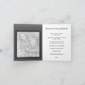 思い出の葬儀の告知を愛して 案内状 (内部)