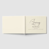 思い出の葬儀を愛するミニマル主義者 ゲストブック (全面)