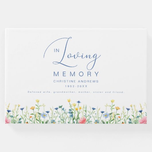 思い出の葬儀を愛するミニマル主義者 ゲストブック (正面)