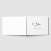 思い出の葬儀を愛するミニマル主義者 ゲストブック (全面)