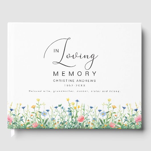 思い出の葬儀を愛するミニマル主義者 ゲストブック (正面)