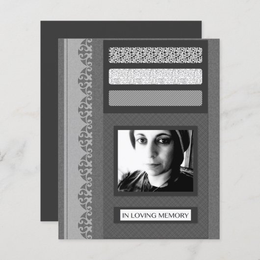 思い出の葬儀サービスの発表を愛して (正面/裏面)