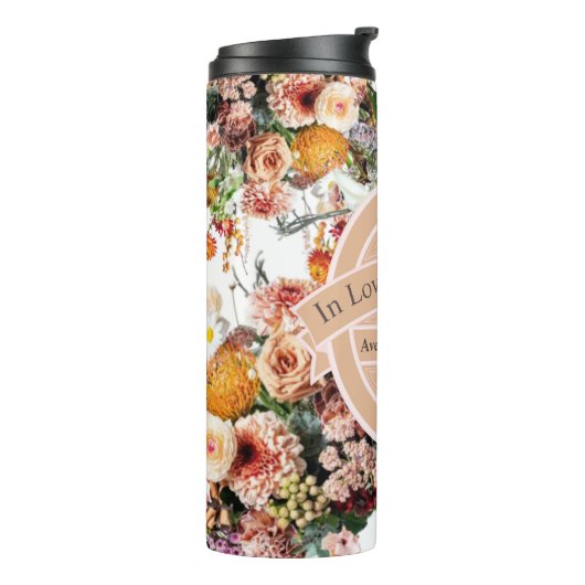 思い出の葬儀ワイルドフラワー記念碑 タンブラー (回転左)