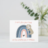 思い出の虹のスローガンポストカード ポストカード (スタンド正面)