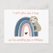 思い出の虹のスローガンポストカード ポストカード (正面)