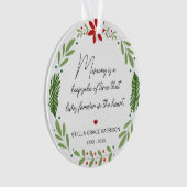 思い出の記憶の記念品 緑の写真 オーナメント (正面)