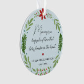 思い出の記憶は緑の記念写真 オーナメント (正面)