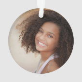 思い出の記憶は緑の記念写真 オーナメント (裏面)