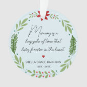 思い出の記憶は緑の記念写真 オーナメント (正面)
