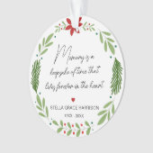 思い出の記憶は緑の記念写真 オーナメント (正面)