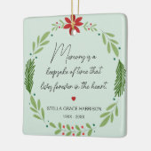 思い出の記憶は緑の記念写真 セラミックオーナメント (左)