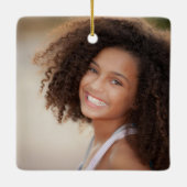 思い出の記憶は緑の記念写真 セラミックオーナメント (裏面)