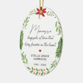 思い出の記憶は緑の記念写真 セラミックオーナメント (左)