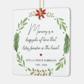 思い出の記憶は緑の記念写真 セラミックオーナメント (左)