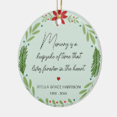 思い出の記憶は緑の記念写真 セラミックオーナメント (左)