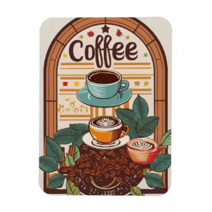 思い出の醸造:ヴィンテージコーヒーショップ マグネット