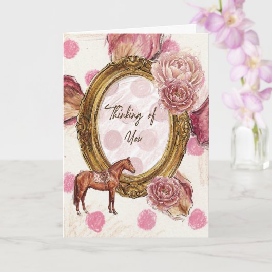 思い出の馬 カード (蘭)