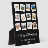 思い出の1年 家族の月別フォトコラージュ フォトプラーク (側面)
