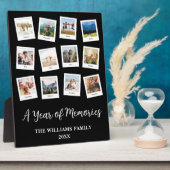 思い出の1年 家族の月別フォトコラージュ フォトプラーク (側面)