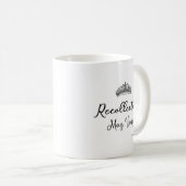 思い出は可変引用文クイーンEクラウンコーヒー コーヒーマグカップ (正面右)