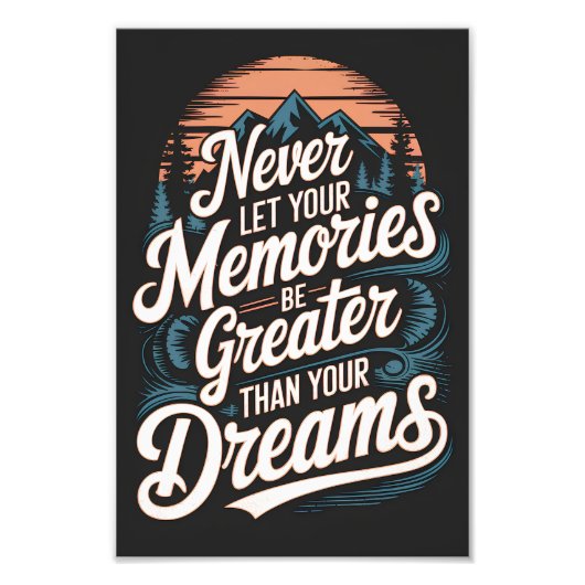 思い出は夢素晴らしようにせよ フォトプリント            (正面)