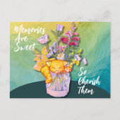 思い出は甘いので大切にしよう ポストカード (正面)