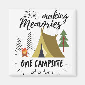 思い出をつくるキャンプ場 – 一度に1つのキャンプ場 マグネット (正面)