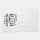 思い出をハッピーなキャンパーおもしろい夏 キッチンタオル (横)