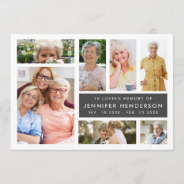 思い出をモダン愛する写真のコラージュ葬 プログラム