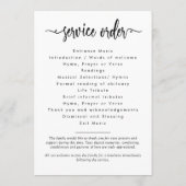 思い出をモダン愛する写真のコラージュ葬 プログラム (裏面)