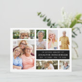 思い出をモダン愛する写真のコラージュ葬 プログラム (スタンド正面)