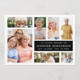 思い出をモダン愛する写真のコラージュ葬 プログラム