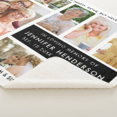 思い出をモダン愛する写真のコラージュ シェルパブランケット (3/4)