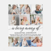 思い出をモダン愛する写真のコラージュ フリースブランケット (正面)