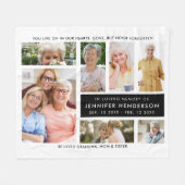 思い出をモダン愛する写真のコラージュ フリースブランケット (正面(横))