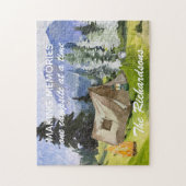 思い出を一度にキャンプ場に作る ジグソーパズル (縦)