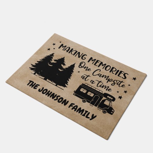 思い出を一度に一つのキャンプ場に作ること ドアマット (アングル)