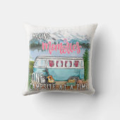 思い出を一度に1つのキャンプ場にする クッション (裏面)