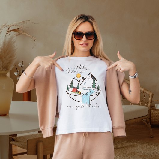 思い出を一度に1つのキャンプ場にする Tシャツ