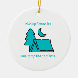 思い出を一度に1つのキャンプ場に セラミックオーナメント