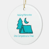 思い出を一度に1つのキャンプ場に セラミックオーナメント (左)