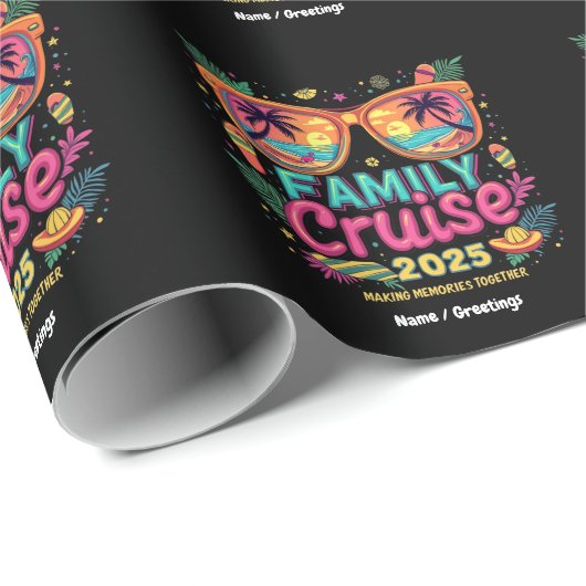 思い出を一緒にするファミリークルーズ2025 ラッピングペーパー (ロールコーナー)