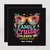 思い出を一緒にするファミリークルーズ2025 招待状 (正面/裏面)