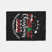 思い出を一緒にバッファローのプレイド家族のChri フリースブランケット (正面(横))